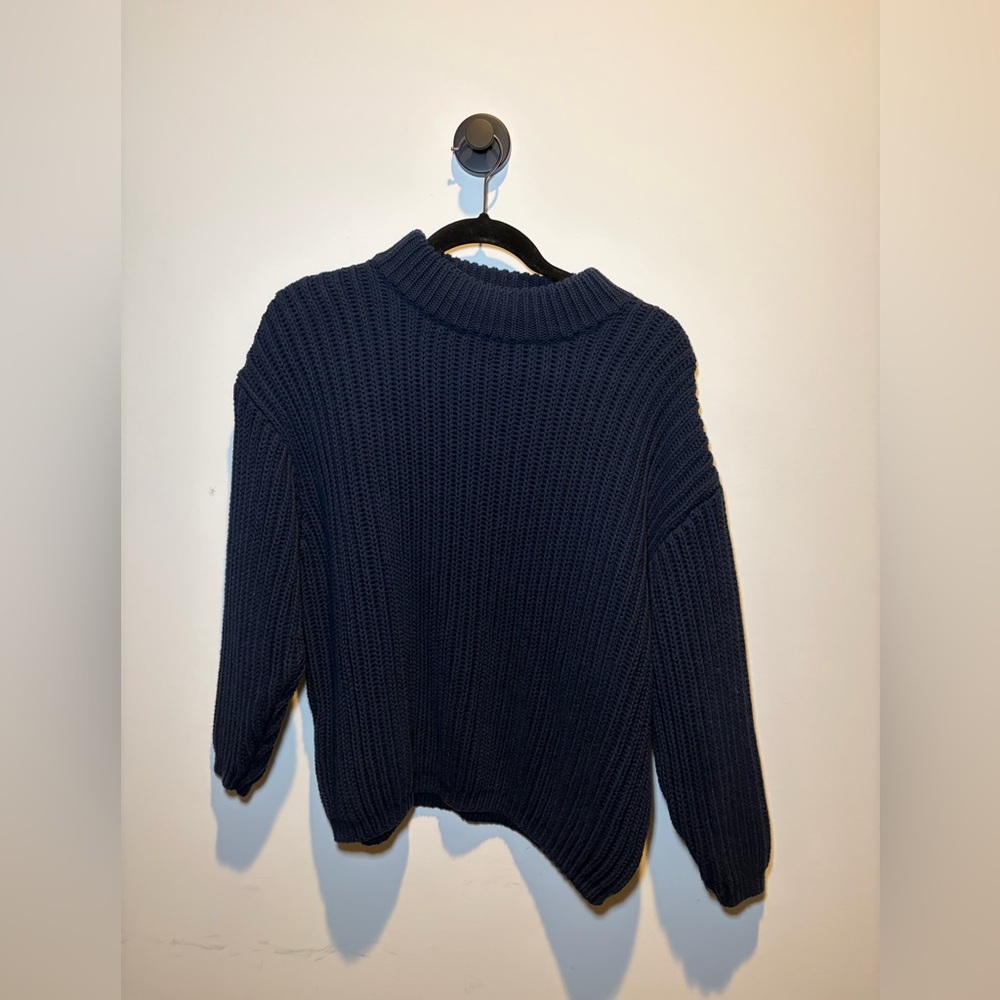 Pomander Place Deep Blue Turtleneck Sweater